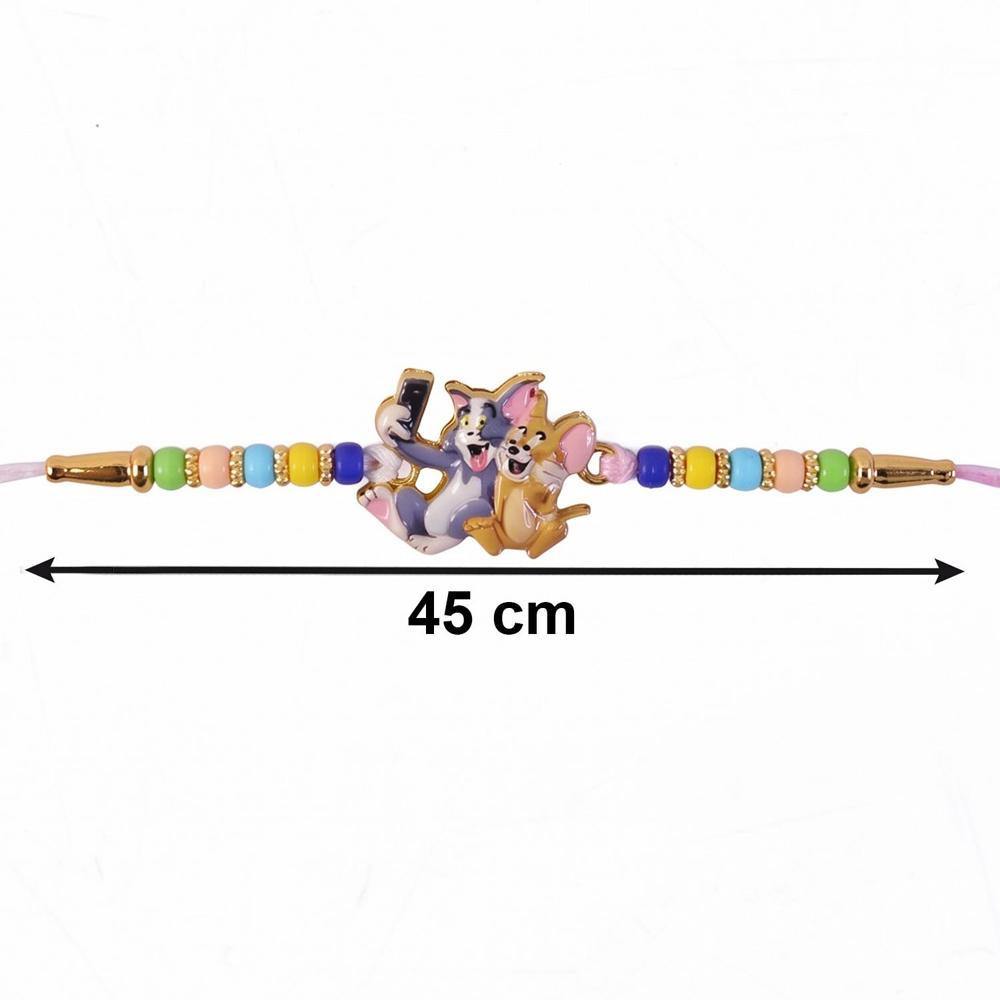 Bal Krishna Rakhi  Divine Cow & Beaded Tradition for Raksha Bandhan