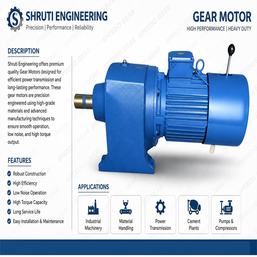 7.5 HP Helical Gear AC Brake Motor