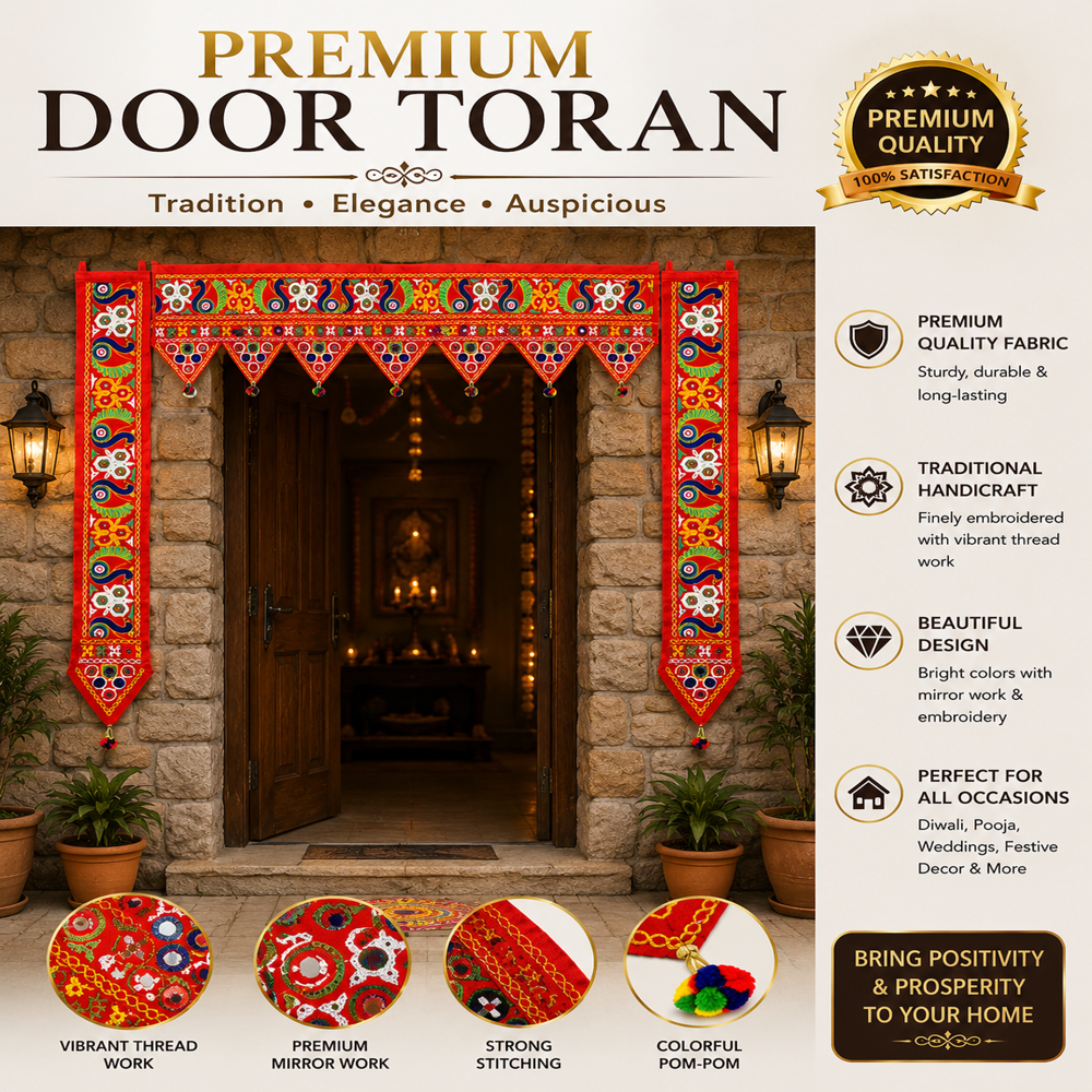 KRISHNA HANDLOOM Handmade Toran for Main Door Decor E 28