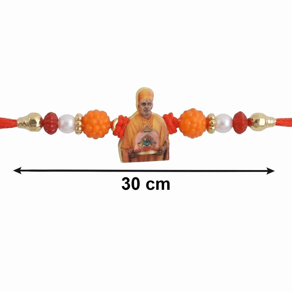 Pramukh Swami Maharaj Devotional Rakhi  Traditional Brother Gift
