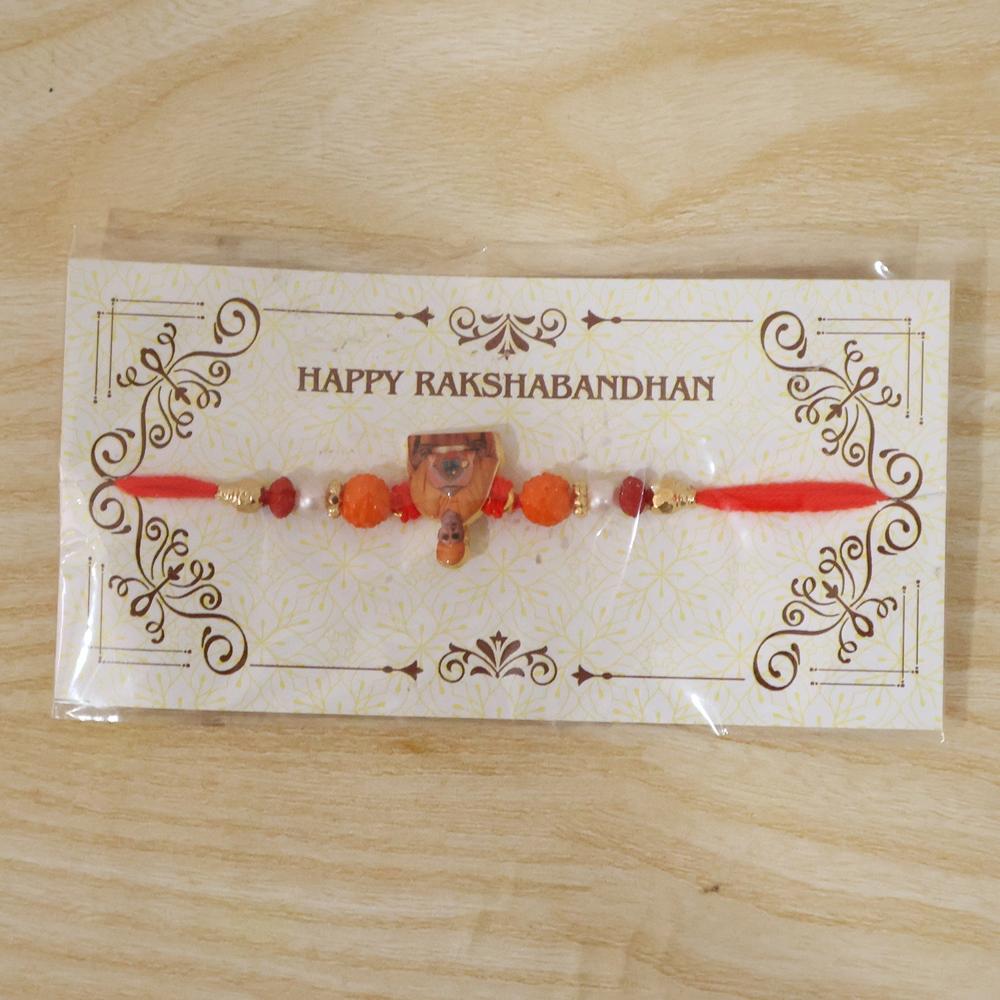 Pramukh Swami Maharaj Devotional Rakhi  Traditional Brother Gift