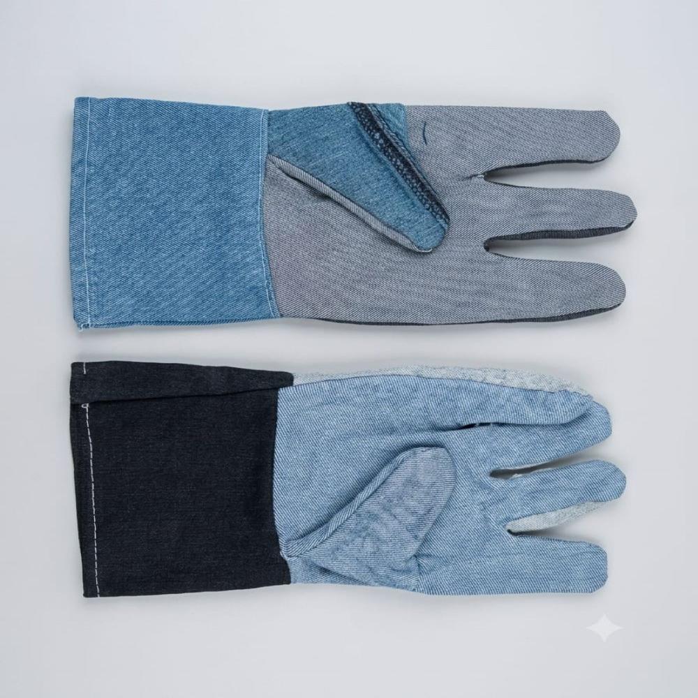 Cotton And Jeans Hand Gloves