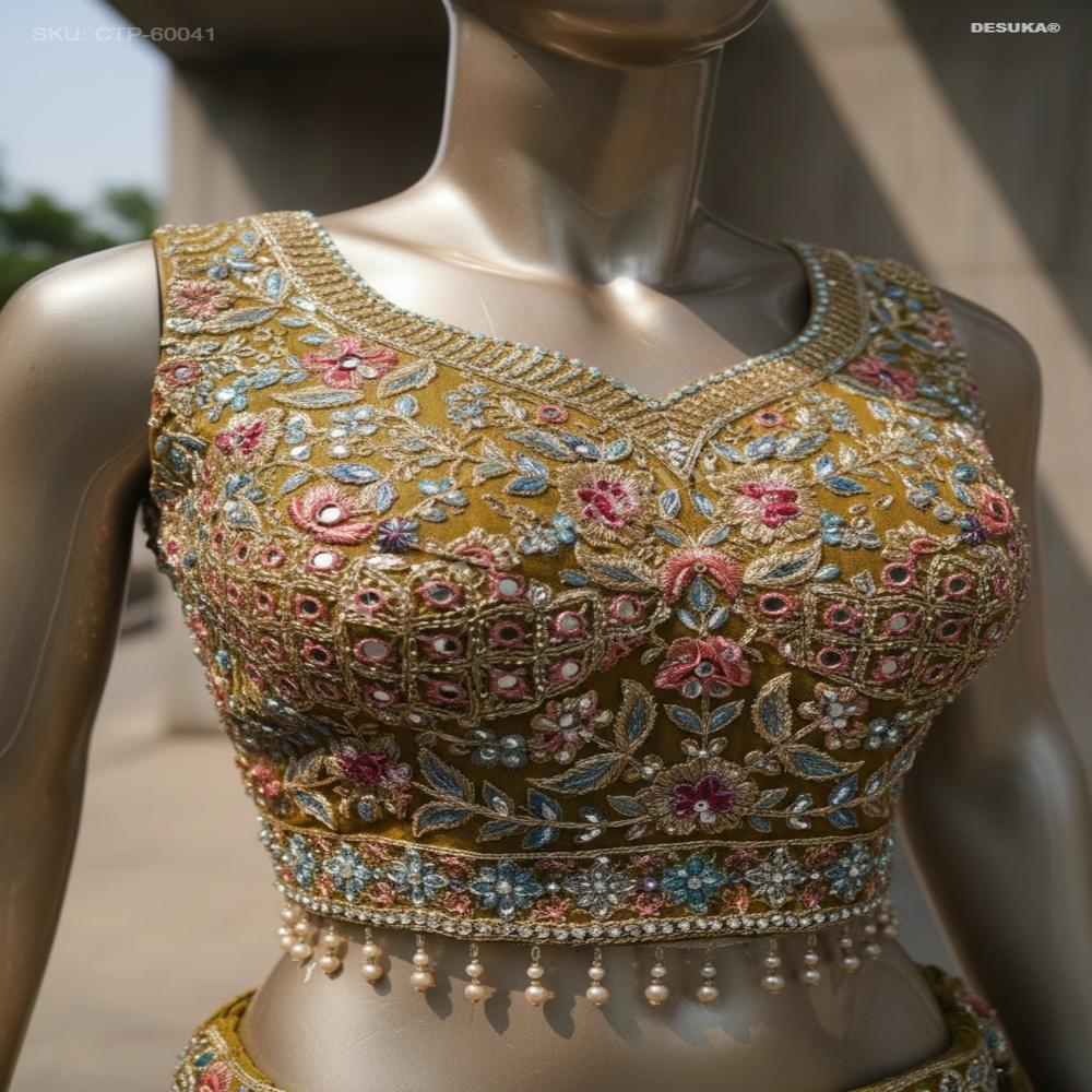 CTP-60041 Vichitra Silk Lehenga Choli