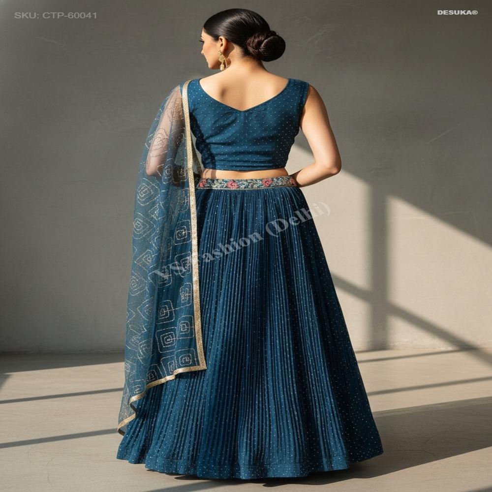 CTP-60041 Vichitra Silk Lehenga Choli