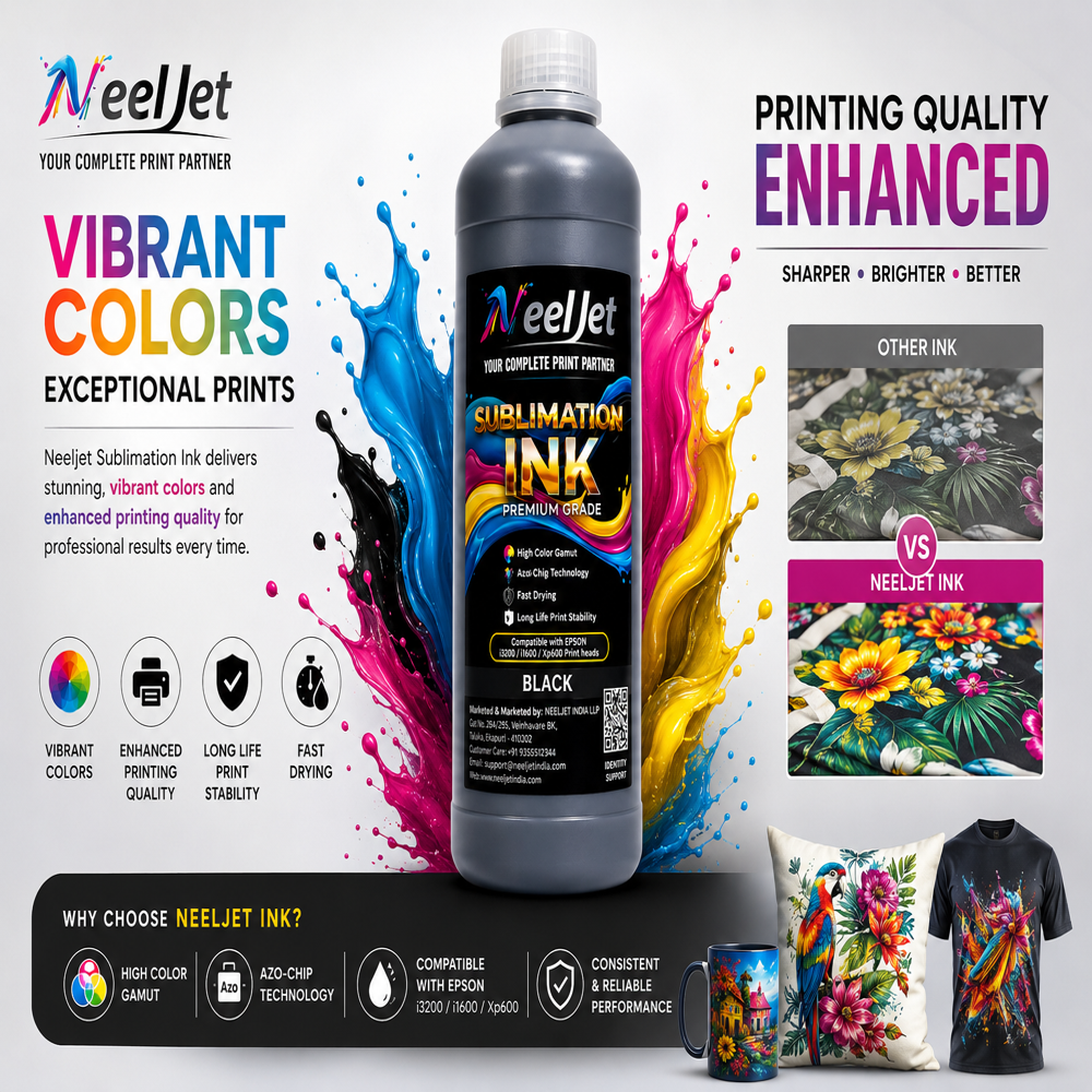 Neeljet Premium Sublimation ink Black
