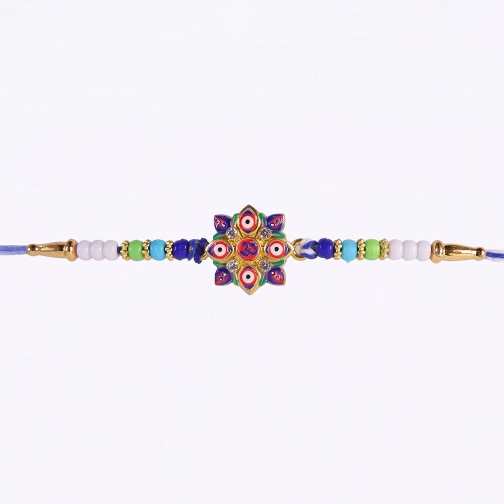 Evil Eye OM Star Rakhi  Symbols of Protection & Tradition