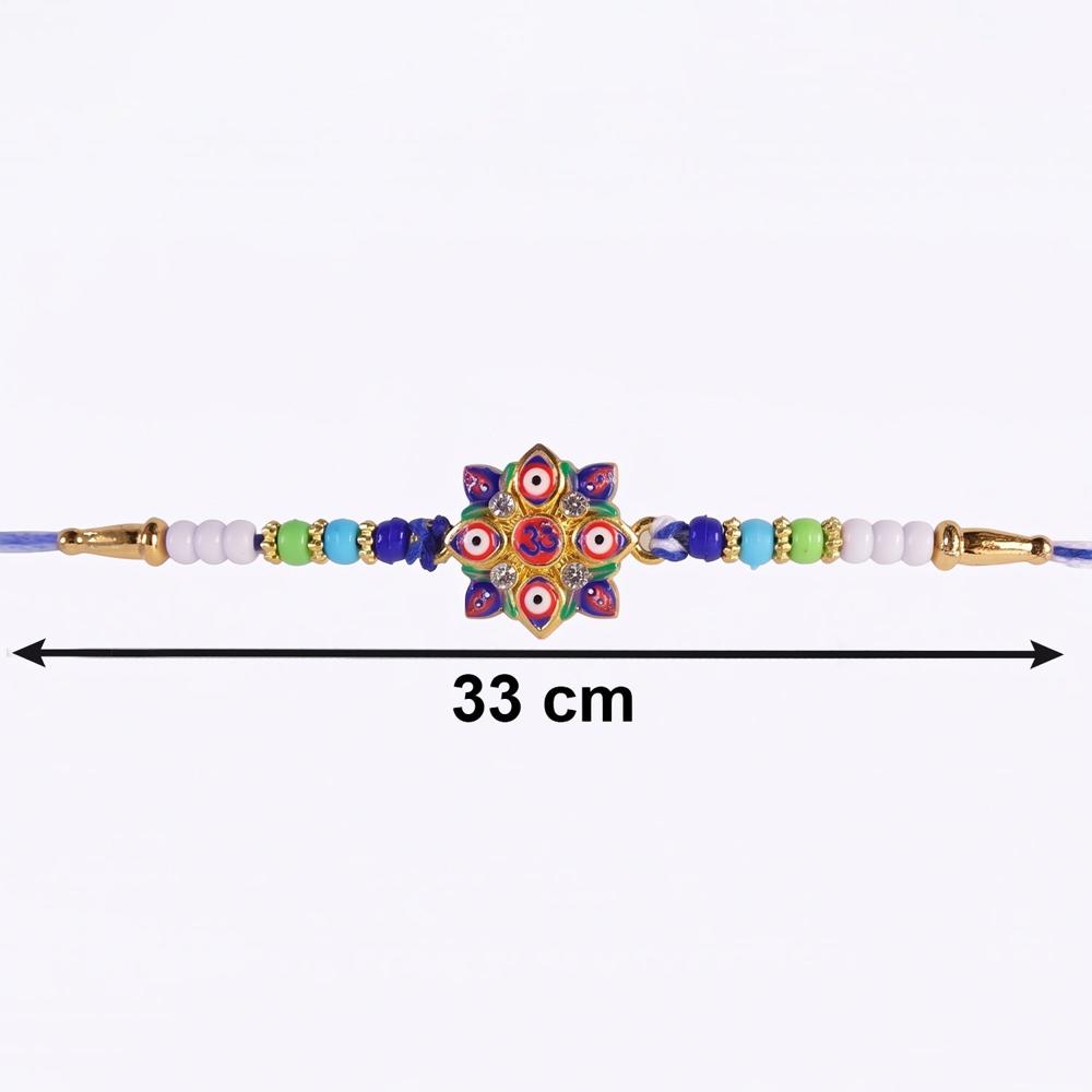 Evil Eye OM Star Rakhi  Symbols of Protection & Tradition