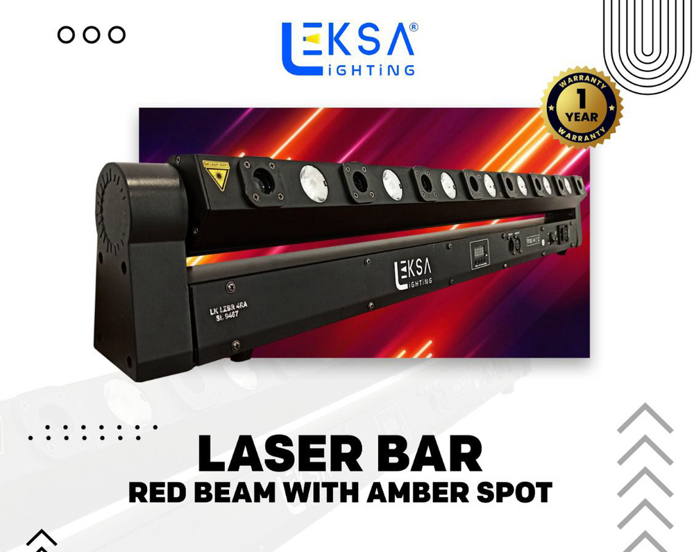 Red Beam Laser Bar With Amber Spot