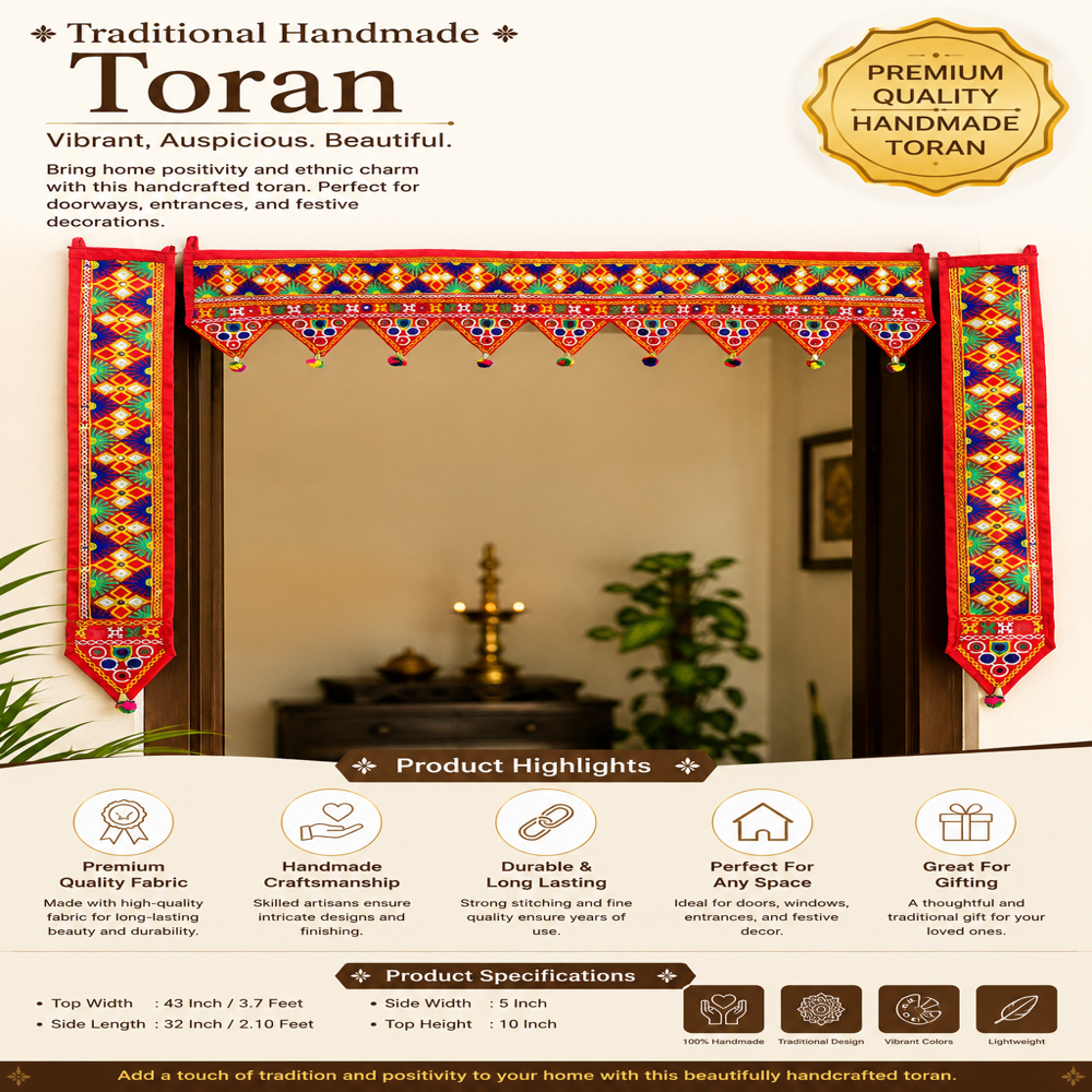 KRISHNA HANDLOOM Main Door Toran for Festival Decoration F 3