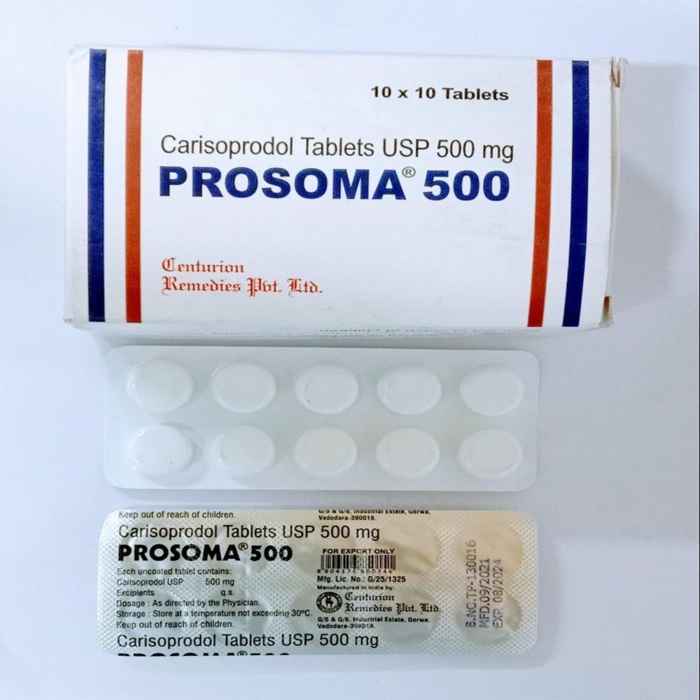 500mg Caarisoprodol Tablets USP