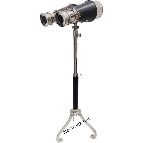 Nautical Brass Marine Leather Binocular Telescope