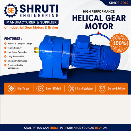 Helical Gear AC Brake Motor Manufacturer India
