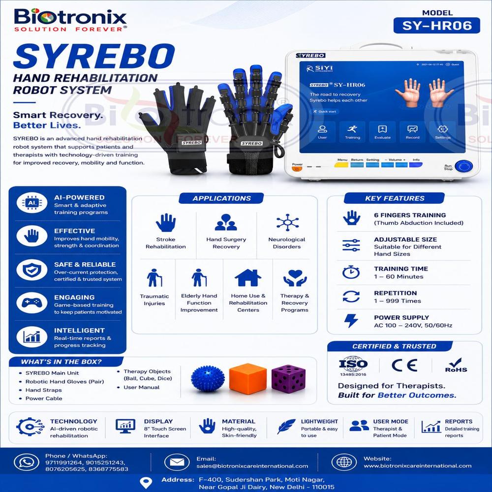 Smart Hand Rehabilitation Robot for Functional Motor Recovery