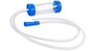 Mucus Extractor - Medical-grade Pvc, 20-25 Ml Graduated Chamber, Transparent With Blue Cap, Flexible 40-120 Cm Tube, Disposable, Eo/gamma Sterilized, Latex Free