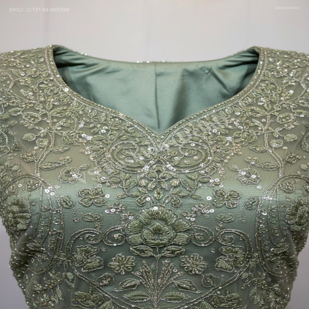 CTP-60099 Premium Net Crop Top Lehenga Set
