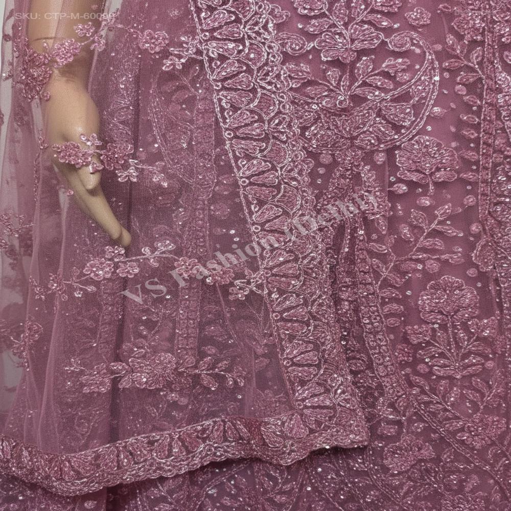 CTP-60099 Premium Net Crop Top Lehenga Set