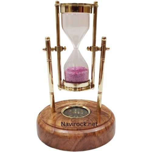 Royal Vintage Unique Hanging Brass Hourglass Sand Timer