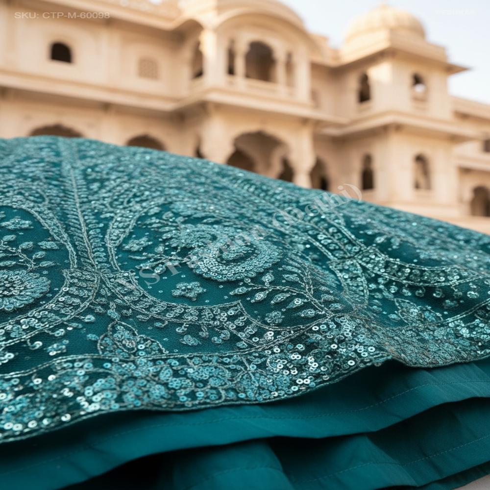 CTP-60098 Embroidered Premium Net Lehenga