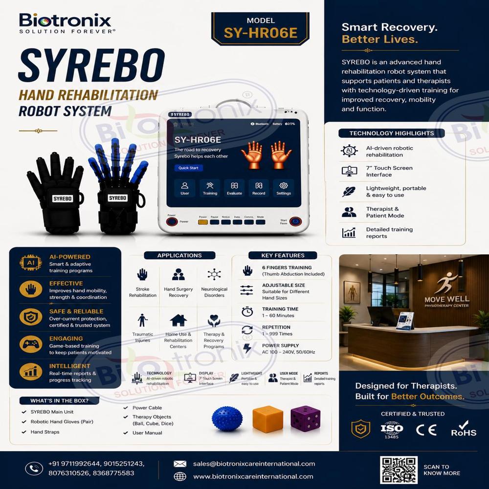 Medical Grade Syrebo HR06E Robotic Hand Rehabilitation System
