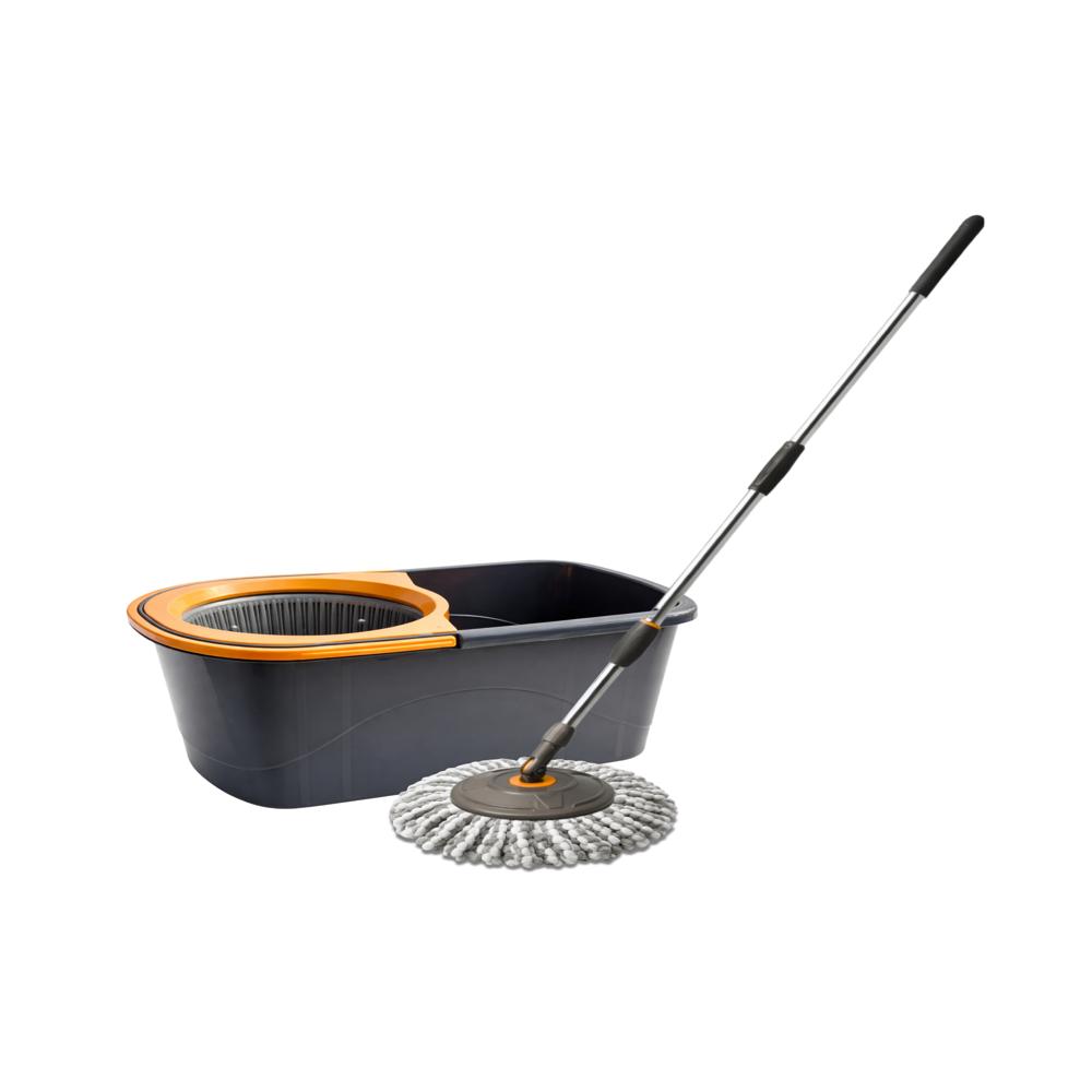 (KT BM 102 P) KLYNTEC- SPIN MOP BUCKET SET - PLASTIC BASKET