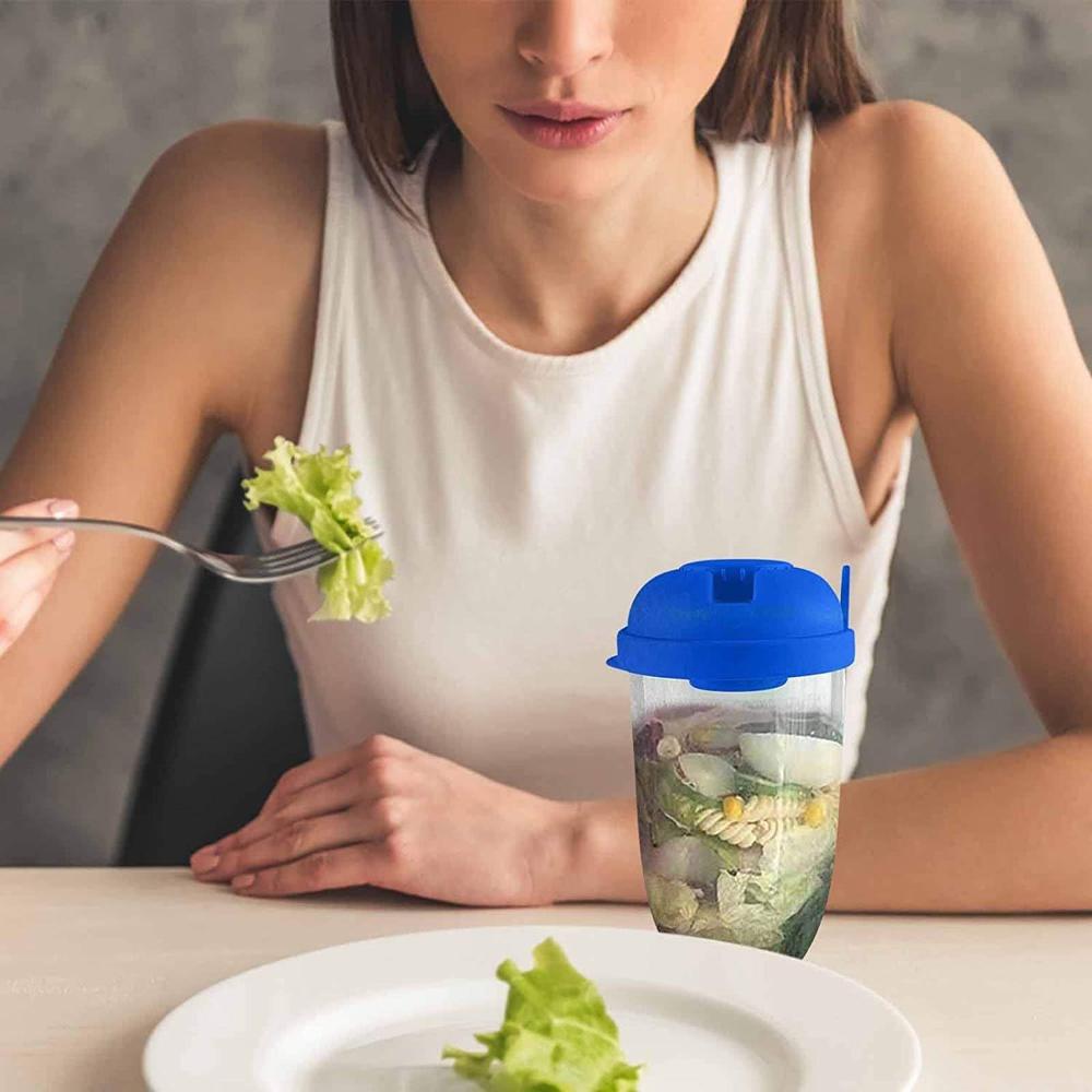 1000ml Portable Fresh Salad To-Go Container Leakproof Lunch Box