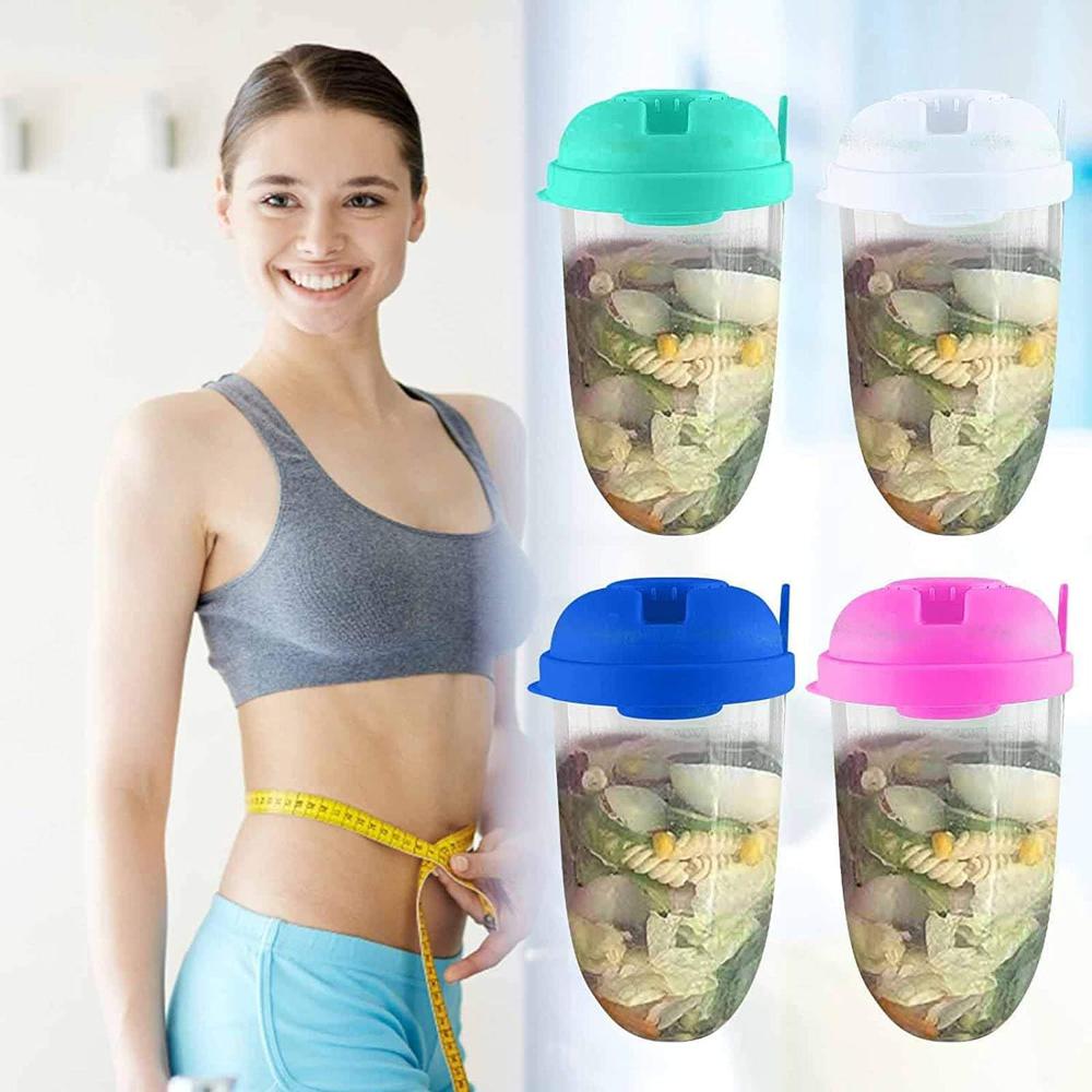 1000ml Portable Fresh Salad To-Go Container Leakproof Lunch Box