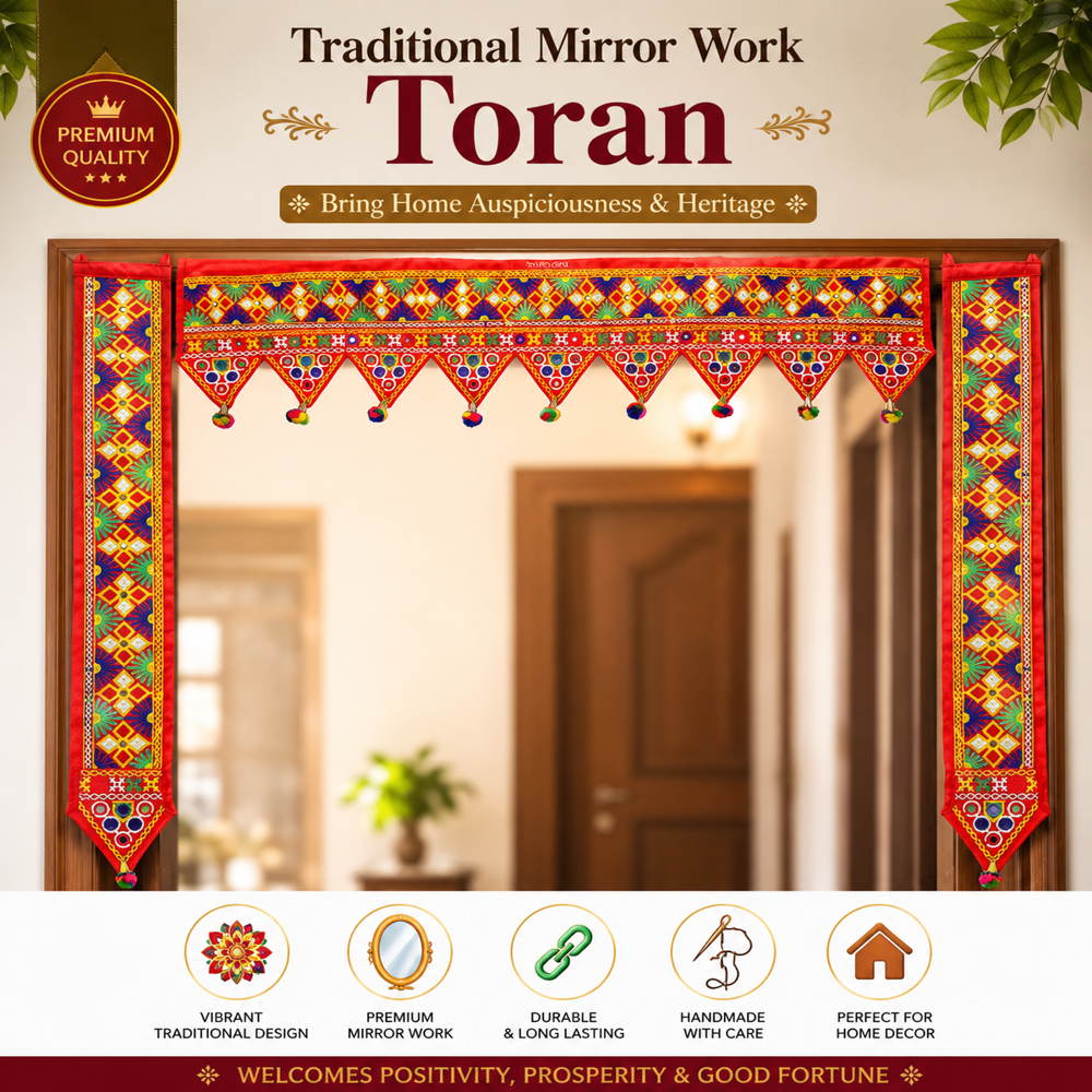 KRISHNA HANDLOOM Handmade Toran for Home Entrance F 19