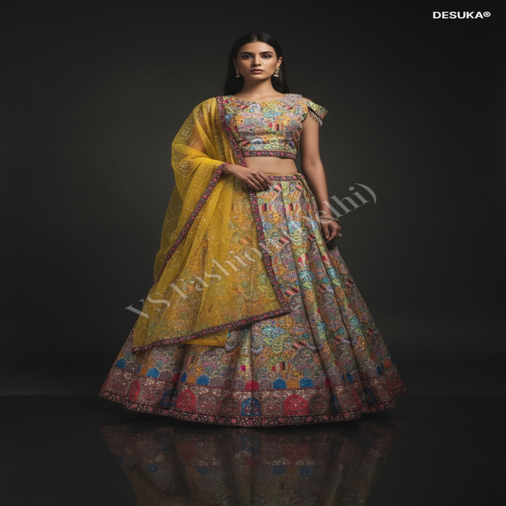 CTP-60008 Silk Blend Lehenga Choli