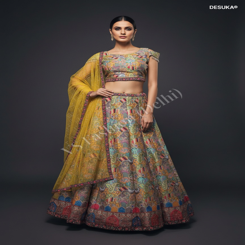 CTP-60008 Silk Blend Lehenga Choli