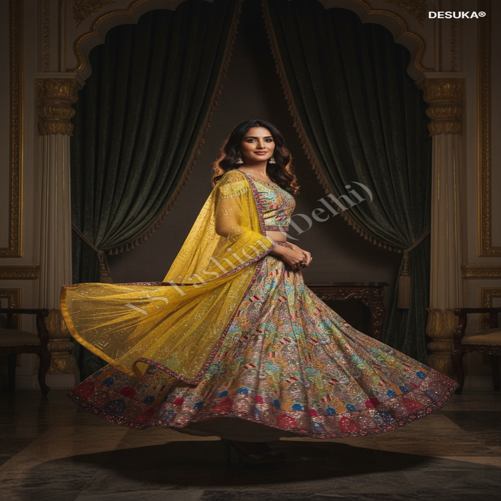 CTP-60008 Silk Blend Lehenga Choli