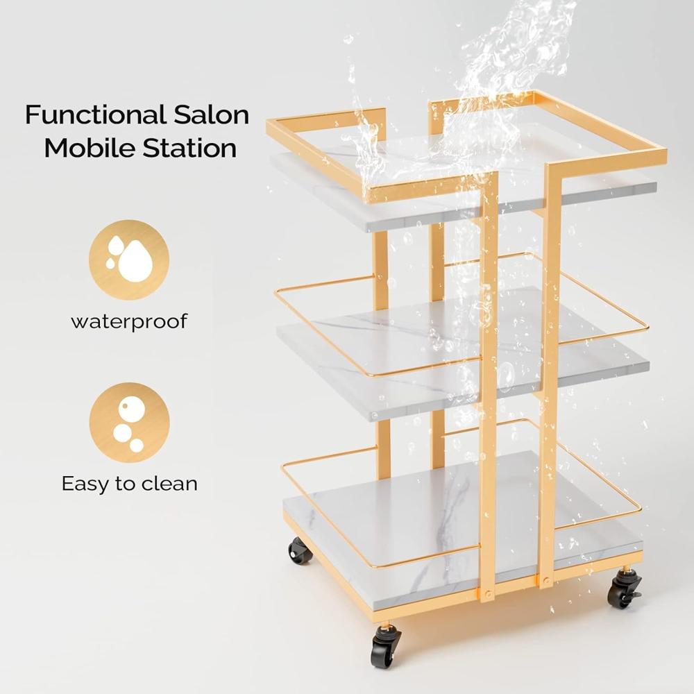 OmySalon Esthetician Cart with Wheels Salon Trolley Cart DY-11
