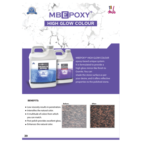 High Glow Colour Epoxy Granite