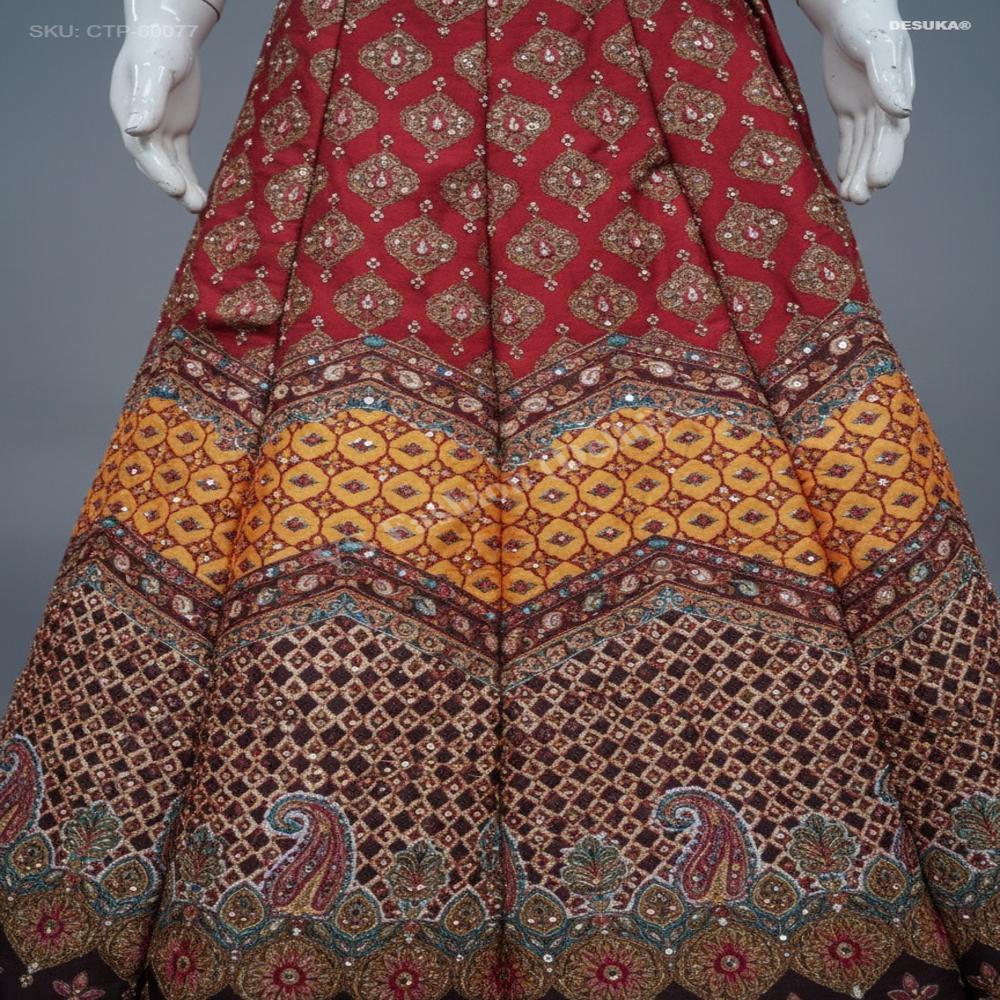 CTP-60077 Banarasi Brocade Lehenga Choli Set