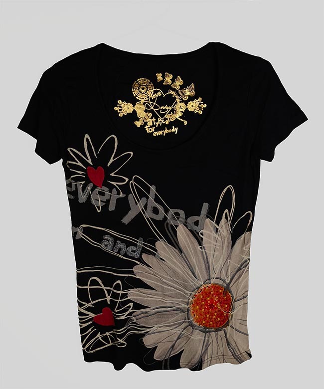W13656 | Desigual Ladies Sequined Top