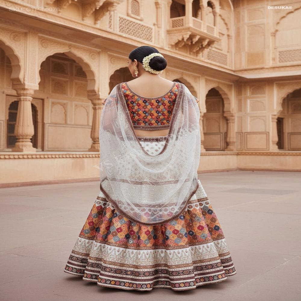 CTP-60076 Lehenga Choli with Mirror Work