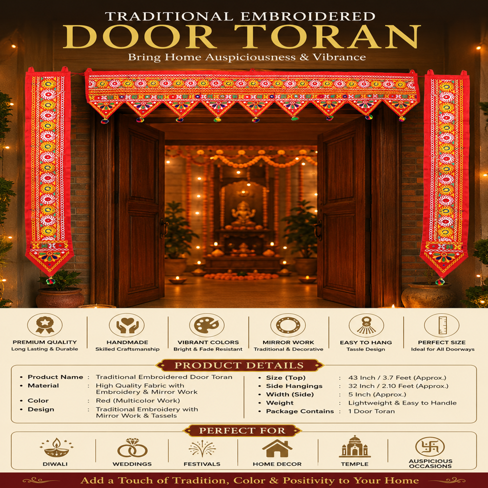 KRISHNA HANDLOOM Main Door Toran for Wedding Decoration G 5