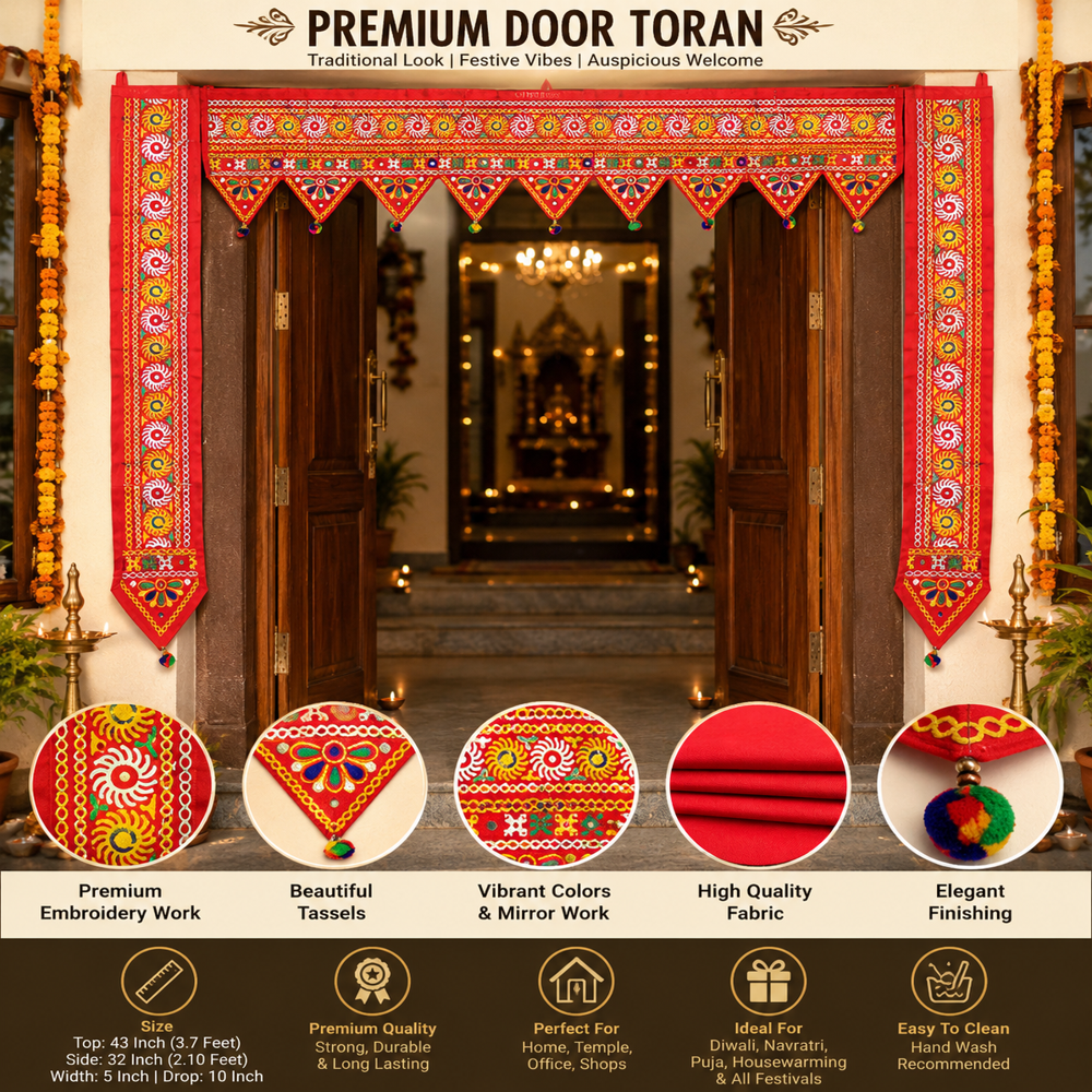 KRISHNA HANDLOOM Home Entrance Toran for Wedding Decoration G 6
