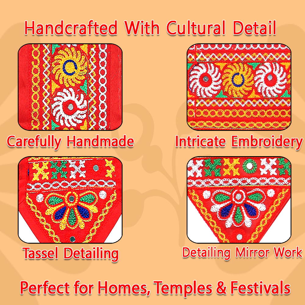 KRISHNA HANDLOOM Embroidery Toran for Wedding Decoration G 10