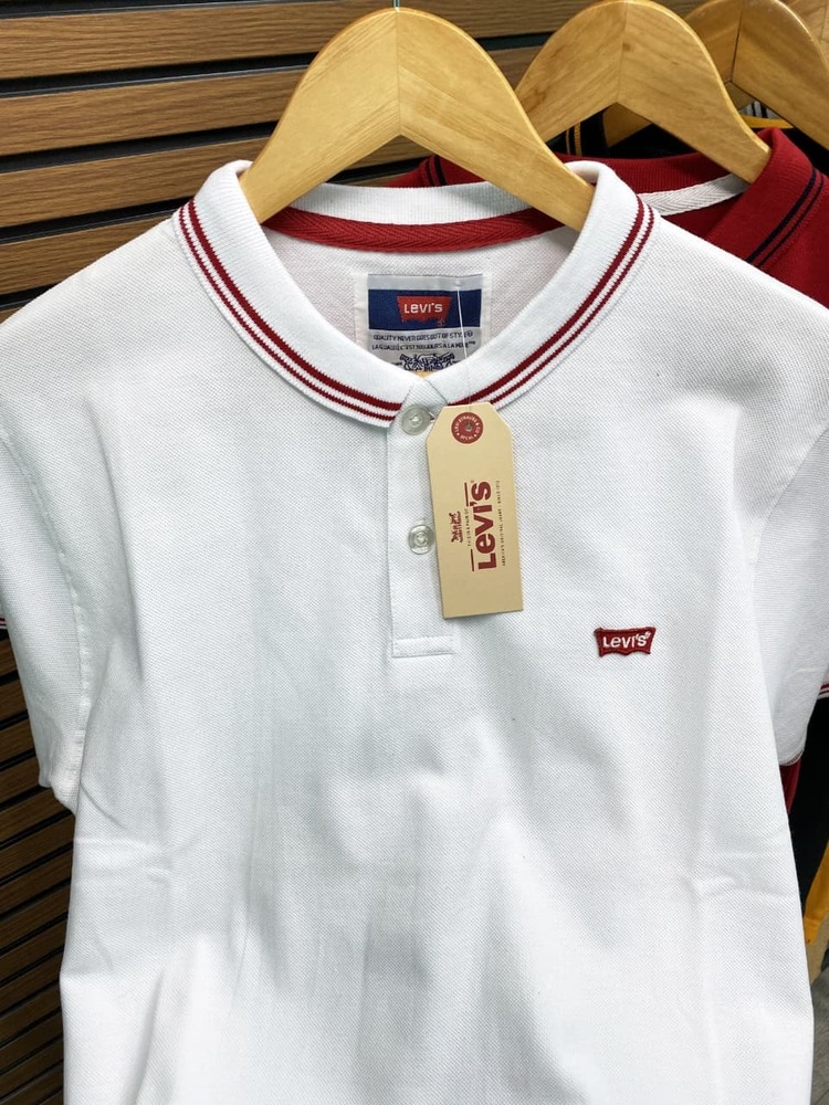 Mens White Polo T Shirt