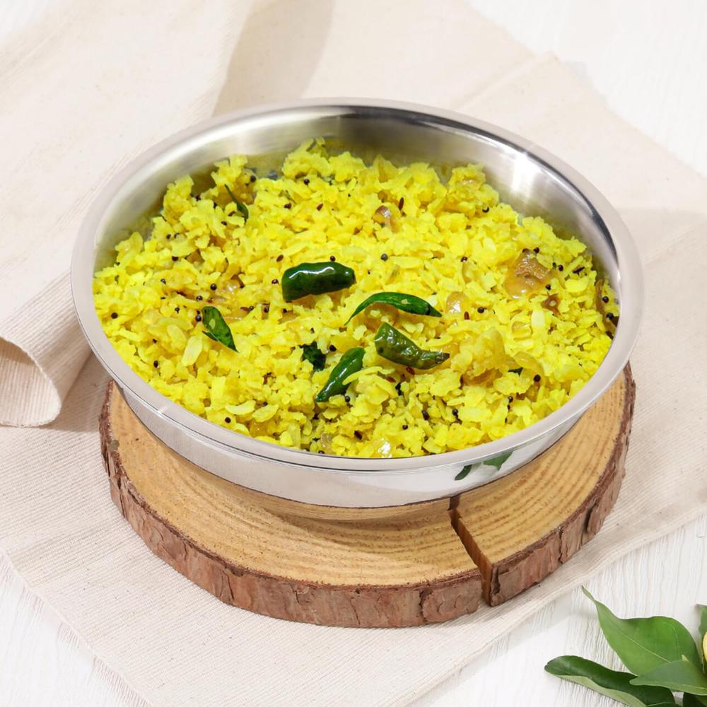 Vinod Platinum Triply Stainless Steel Extra Deep Tasla/Kadai - 2.5 litres, 22 cm | 2.5 mm Thick Heavy Bottom, Fast & Even Heating, Less Oil Healthy Cooking, Induction Base Kadhai for Frying & Dough