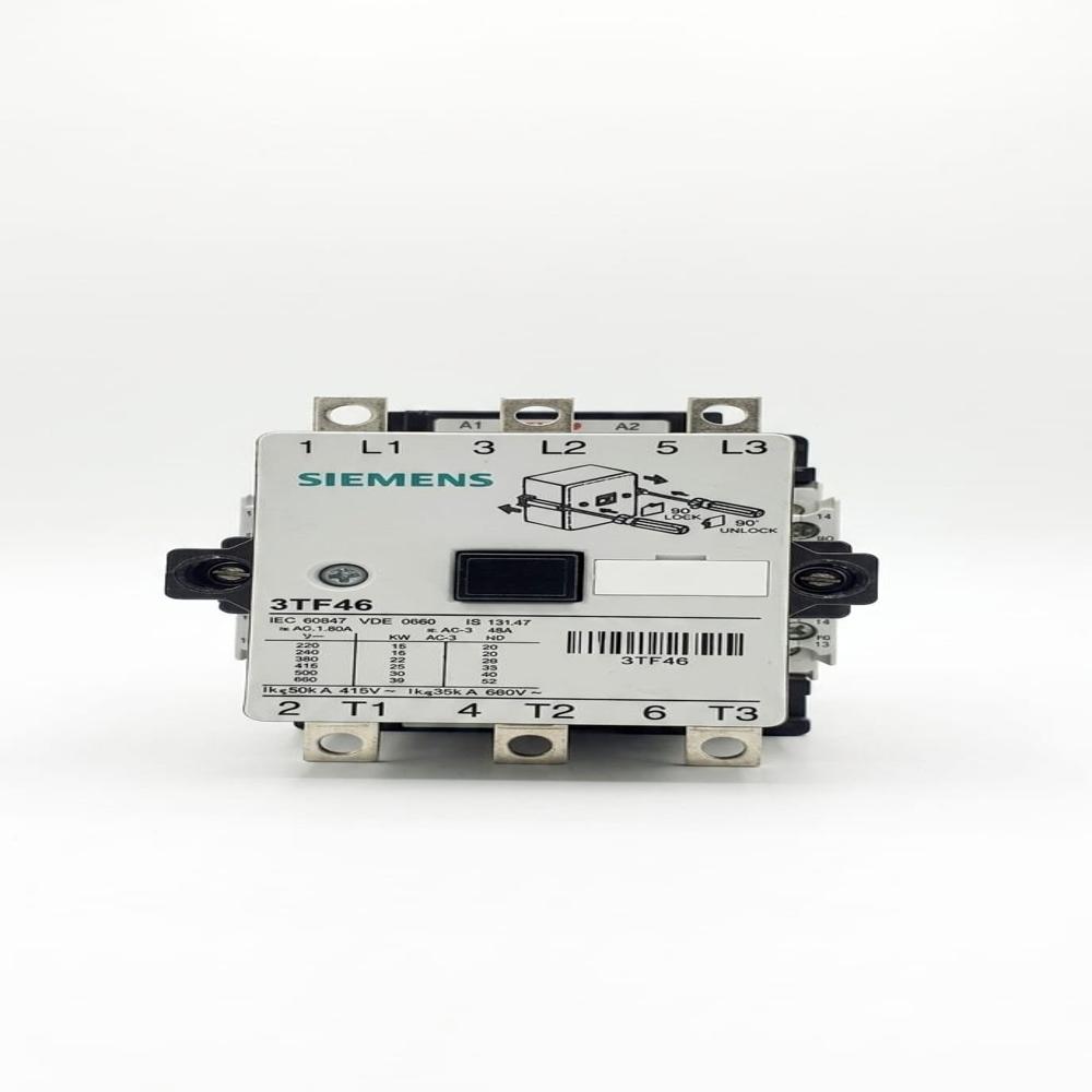 Siemens 3TF46 45A एयर ब्रेक पावर कंटैक्टर 230V AC कॉइल 2NO+2NC