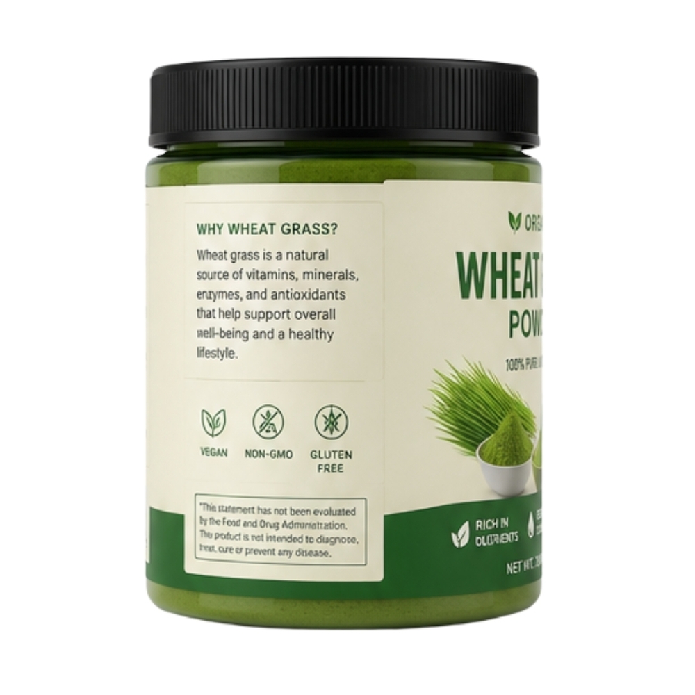 Organic Wheat Grass Shell Powder