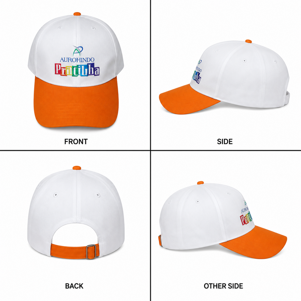 Corporate Logo Cap - Color: Orange & White