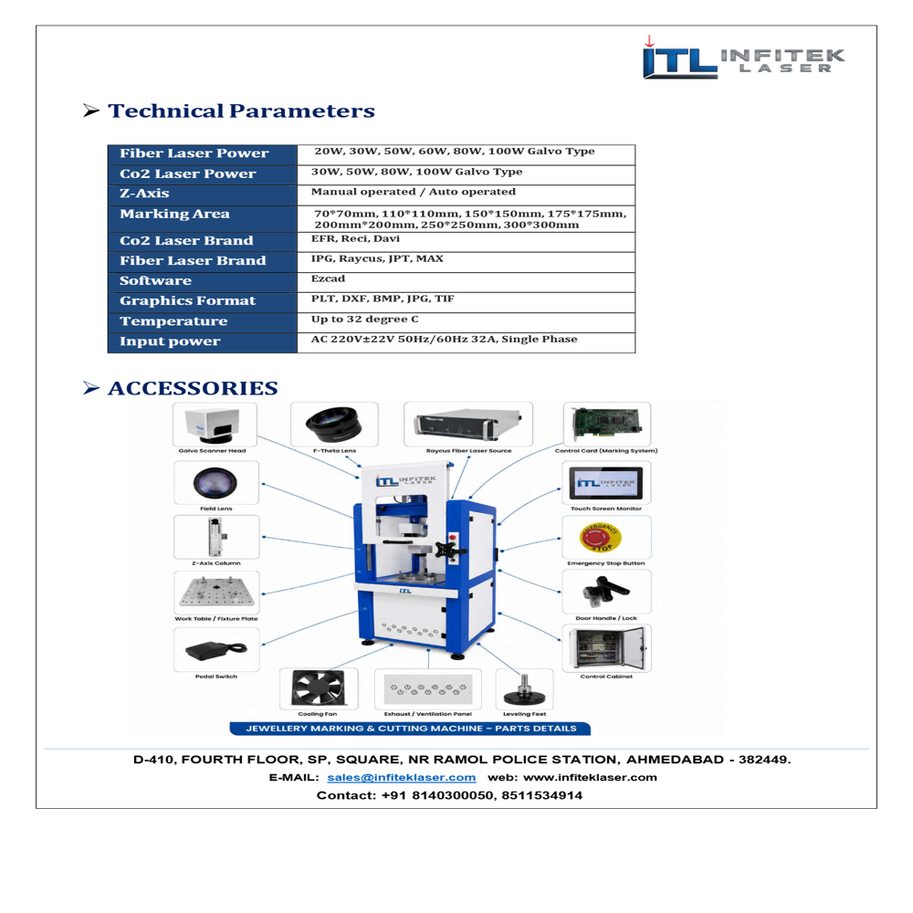 Jewellery Laser Marking Machine