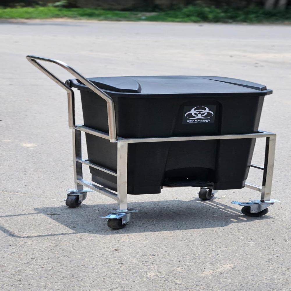 Bio Medical Dustbin Trolley 70 L