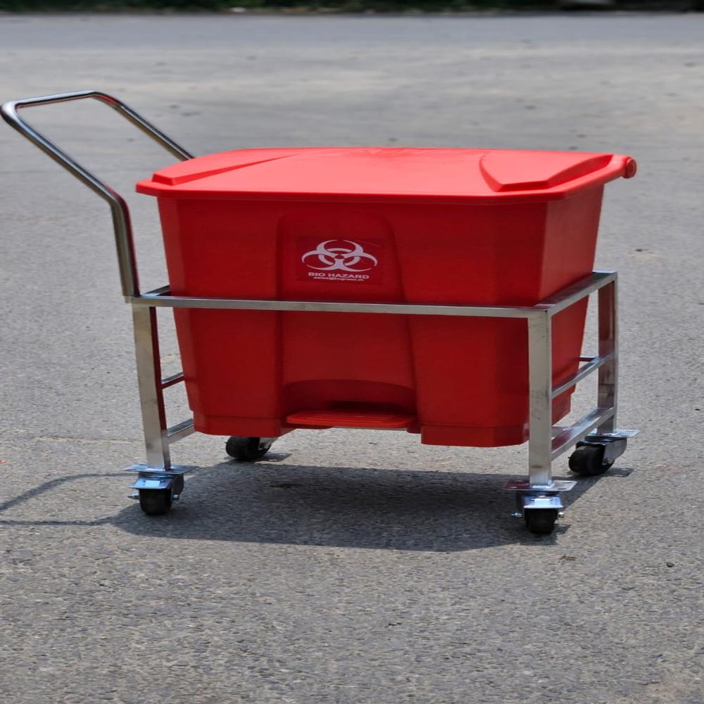 Bio Medical Dustbin Trolley 70 L