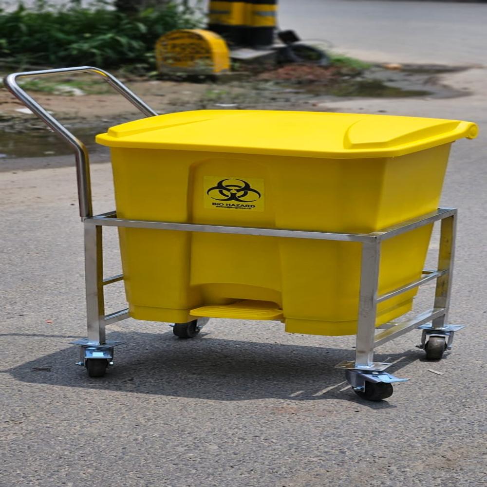 Bio Medical Dustbin Trolley 70 L