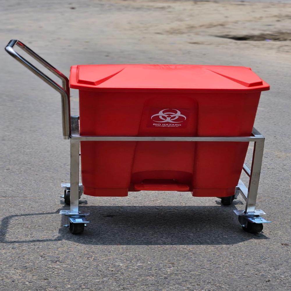 Bio Medical Dustbin Trolley 70 L