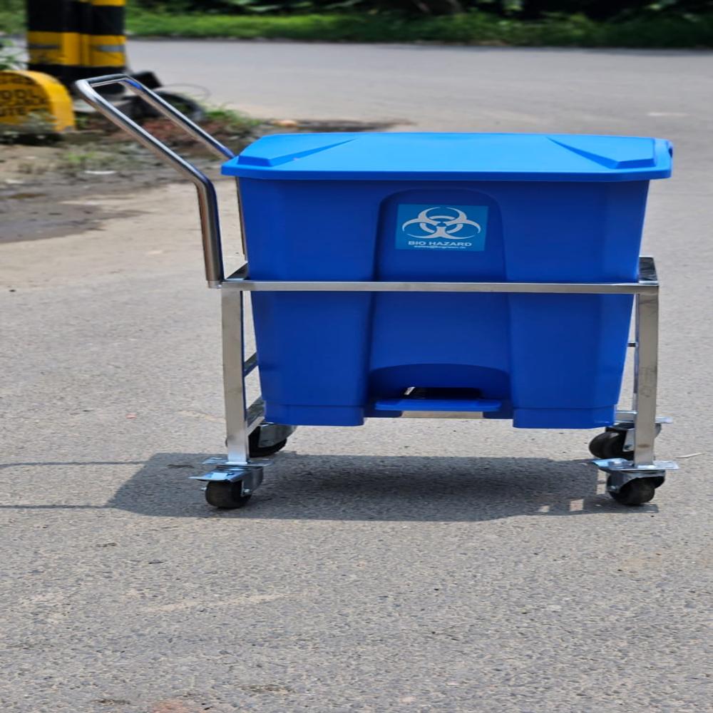Bio Medical Dustbin Trolley 70 L