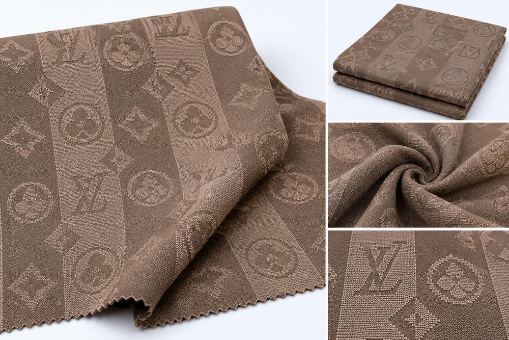 Light Brown Imported Jacquard Fabrics